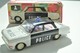 Delcampe - Vintage TIN TOY CAR : Mark PLASTICART With BOX - Police Car - 15cm - DDR GDR GERMANY- 1960's - Friction Powered - Collectors Et Insolites - Toutes Marques