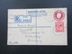 Delcampe - GB 1933 Registered Letter Oxted Surrey Nach Canstatt Württemberg Fee Paid. 2 Einschreiben Mit Zusatzfrankatur - Storia Postale