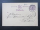 AD Württemberg 1888 Ganzsache Stempel K1 Niederstetten Nach Creglingen Mit Ak Stempel K2 Creglingen - Enteros Postales