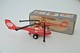 Vintage TIN TOY HELICOPTER  : Mark PLASTICART With BOX - FIRE PATROL - 19cm - DDR GDR GERMANY- 1960's - Friction Powered - Collectors & Unusuals - All Brands