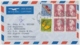 Portogerechte Mischfrankatur Auf Luftpostbrief Gelaufen - BERN - SAN PEDRO Californien - Lettres & Documents