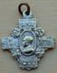 Mad-463 Médaille Ancienne Forme Croix Gravée J.Maria Maggidre Laterano Anno Santo MCML Pius XII - Religion & Esotérisme