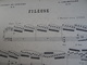 Partition Ancienne GF Chaminade Piano Etudes De Concert Fileuse  14 Pages - Partituren