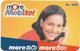 Sri Lanka - Mobitel - More Mobitel, Lady With Phone, Prepaid 350Rs, Used - Sri Lanka (Ceylon)