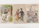 Delcampe - Lot De 10 Cartes Fantaisie Dessinées ( Dont Gaufrées)  / Couples - Koppels