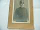 WW1 CDV FOTO RITRATTO VIGILE DEL FUOCO UNIFORME FIRE MAN 1916 CON DEDICA. - Guerra, Militari