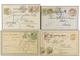 AUSTRIA. 1891-1909. Eight Postal Stationary Cards Taxed On Arrival With Swiss Stamps. - Other & Unclassified
