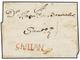 CHILE. 1809 (3 Febrero). CHILLAN A SANTIAGO. Carta Completa Con Texto. Marca CHILLAN En Rojo. Porte De "1" Real Correspo - Other & Unclassified