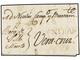 CUBA. 1810 (3 Mayo). HABANA A VERACRUZ. Carta Completa Con Texto, Marca YNDIAS En Negro Estampada A La Salida. Rarísima  - Autres & Non Classés