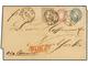 ALEMANIA ANTIGUOS ESTADOS: SAJONIA. Mi.15, 16, 19. 1867. LEIPZIG To NEW YORK. Folded Letter Franked With 1/2 Gr., 1 Gr.  - Autres & Non Classés