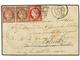 CEILAN. Yv.54+57. 1876 (Feb. 16). Cover To A Ship's Captain Care Of The French Consul In POINTE DE GALLES (Galle, Ceylon - Sonstige & Ohne Zuordnung