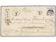 JAPON. 1895. HONG KONG To YOKOHAMA. Envelope To YOKOHAMA (26.8) Via Hakodate (24.8) Bearing 5 C. Pale Blue, Tied By HONG - Otros & Sin Clasificación