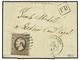 LUXEMBURGO. 1857 (July 28). Entire Letter From BASCHARAGE To LUXEMBOURG Franked By 1852 10 C. Grey Black, Four Margins,  - Otros & Sin Clasificación