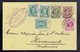 CP 76 + 194 X 3 + 200 Verviers 6 IV 1927 => Haraucourt ( France ) Cachet Privé Fonderie De Fer Dessoye, Magotte Verviers - Briefkaarten 1909-1934