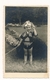 REAL PHOTO Ancienne  Cute Little Girl Kid In Park Petit Fillette Enfant Old Orig - Other & Unclassified