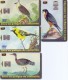 Used Phone Cards Costa Rica Birds 4V. - Costa Rica