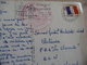Sur Paris TP FM Et Cachet Rouge Ministère Armée Air 1966 - Cachets Militaires A Partir De 1900 (hors Guerres)