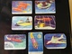 Lot Of 7 SPACE CARDS - CHYMOS BUBBLE GUM "AVARUUSARJA" About 1957 Finland - SCI -FI - UFO - OVNI - SOUCOUPE - Sonstige & Ohne Zuordnung