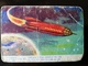 Delcampe - Lot Of 7 SPACE CARDS - CHYMOS BUBBLE GUM "AVARUUSARJA" About 1957 Finland - SCI -FI - UFO - OVNI - SOUCOUPE - Sonstige & Ohne Zuordnung