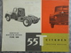 CITROEN CAMION 55 T TRACTEUR ROUTIER  NOUVELLE CABINE  PUBLICITE PROSPECTUS  DEPLIANT 6 PAGES 21 X 27 CM - Camions