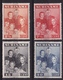 SURINAME 1943 Koninklijke Familie Ongestempelde Serie NVPH 206 / 209 - Suriname ... - 1975