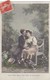 Delcampe - CARTE FANTAISIE. CPA .. COUPLE. 3 CARTES POUR " POUR LE COÛT D'UN BAISER ". .ANNEE 1909 + TEXTE - Couples