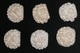 Rare Lot De 6 Anciennes Perles Ou Boutons En écume De Mer, Sculptées En Forme De Fleurs Rose - Parels