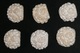 Rare Lot De 6 Anciennes Perles Ou Boutons En écume De Mer, Sculptées En Forme De Fleurs Rose - Perles