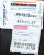 Russian Airlines Aeroflot Boarding Pass - Bucharest Otopeni To Moscow Sheremetievo  - 2/scans - Tarjetas De Embarque