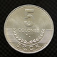Costa Rica 5 Colones Coin. Km227b. UNC - Costa Rica