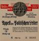 Reichsparteitag WK II Nürnberg (8500) 1937 Eintrittskarte Appell Der Politischen Leiter I-II - War 1939-45