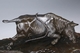 Delcampe - Japan's Meiji Period (1868-1912) Pure Copper Sculpture Ornaments / Angry Cattle - Bronzi