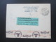 Delcampe - Slowakei 1939 Flugpostmarken Nr. 48 - 53 Satzbrief Einschreiben / Expressbrief / Luftpost Donaupost OKW Zensur - Storia Postale