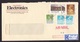 Hong Kong: Registered Airmail Cover, 1990, 5 Stamps, Machin, Electricity, 17.50 Rate, R-label (roughly Opened) - Covers & Documents