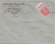 1934 - BANDE PUB CALVADOS PERE MAGLOIRE TYPE PAIX Sur ENVELOPPE De GRASSE - Covers & Documents