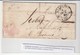 Lettre Avec Cursive 45 Duras (lot Et Garonne), Cachet Type12 Bordeaux + Taxe 3, 1838 - 1801-1848: Precursori XIX