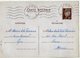 TB 2582 - Guerre 39 / 45 - CP - Entier Postal Type Pétain - Mr M De LA FOURNIERE à LYON Pour Mme De LA FOURNIERE à REIMS - Standard- Und TSC-Briefe (vor 1995)