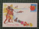 Papua New Guinea 1986 Unused Stationery Cover - Christmas - Man And Nude Woman Fishing - Flower - Swimming - Papúa Nueva Guinea