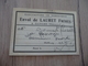 Carte D'envoi De Lauret Frères Manufacture De Bonneterie Ganges Hérault - Textile & Vestimentaire