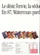 WATERMAN 1987 UNE PUBLICITÉ UNE CAMPAGNE D'ENFER DE 4 PAGES SUR PAPIER FORT GLACÉ LIBRAIRIE PAPETERIE - SITE Serbon63 - Stylos