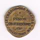 //  PENNING  COLLECTION - BP - PEROU COB DE 8 ESCUDOS 1727 - Souvenirmunten (elongated Coins)