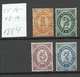 RUSSLAND RUSSIA 1884 Levant Levante Michel 15 - 18 A O NB! - Levant