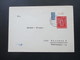 BRD 1955 Int. Briefmarkenausstellung Westropa Nr. 218 EF Vom Oberrand! Post Lichtspiele Weilheim OBB. - Briefe U. Dokumente