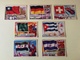 7 GERMAN VERSION OF THE ENGLISH ABC/TOPPS "FLAGS OF THE WORLD" SERIE. BUBBLE GUM CARDS 1966 - Other & Unclassified