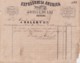 E6376 CUBA SPAIN 1863 TRANSPORT TO ARRATIA SUGAR MILLS ENGRAVING INVOICE EXPRESO DE LA AMERICA. - Manuscripts