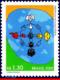 Ref. BR-2820 BRAZIL 2001 JOINT ISSUE, UNITED NATIONS, DIALOGUE, AMONG CIVILIZATIONS, MI# 3185, MNH 1V Sc# 2820 - Gemeinschaftsausgaben