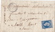 20333# LETTRE Datée De ST JULIEN BOITE RURALE G Obl LAMARCHE 1858 T15 VOSGES - 1849-1876: Période Classique