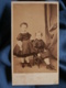 Photo CDV  Charles à Bordeaux  Deux Jeunes Enfants  Habits Avec Du Velours  Sec. Empire  CA 1865 - L459 - Ancianas (antes De 1900)