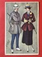 1920 - Illustrateur COLOMBO - DAME EN MAN MET ZWEEPJE - PAARDRIJDEN ? - FEMME ET HOMME AVEC FOUET - EQUITATION ? - Colombo, E.