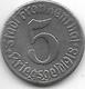 *notgeld Frankenthal  5 Pfennig 1918 Fe 4157.14/ F135.9 - Altri & Non Classificati